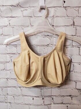 Wacoal Simone Cream Underwire Unlined 38H Sporty Bra